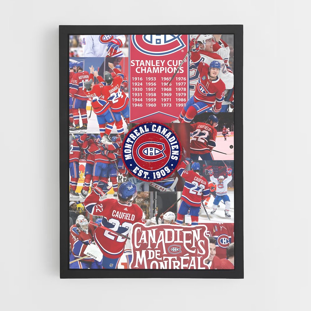 Poster La Glorieuse Épopée – affiche Hockey sur glace (vue 2)